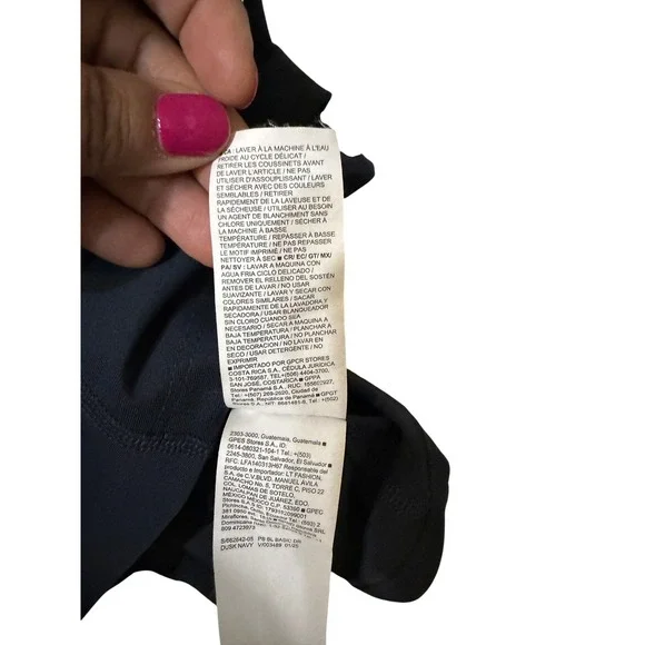 Old Navy Active Powersoft Go-Dry Exercise Dress Dusk Navy L Tall Built-in Shorts - Picture 7 of 7